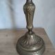 Pair of candelabra candle holders in bronze and glass louis xvi