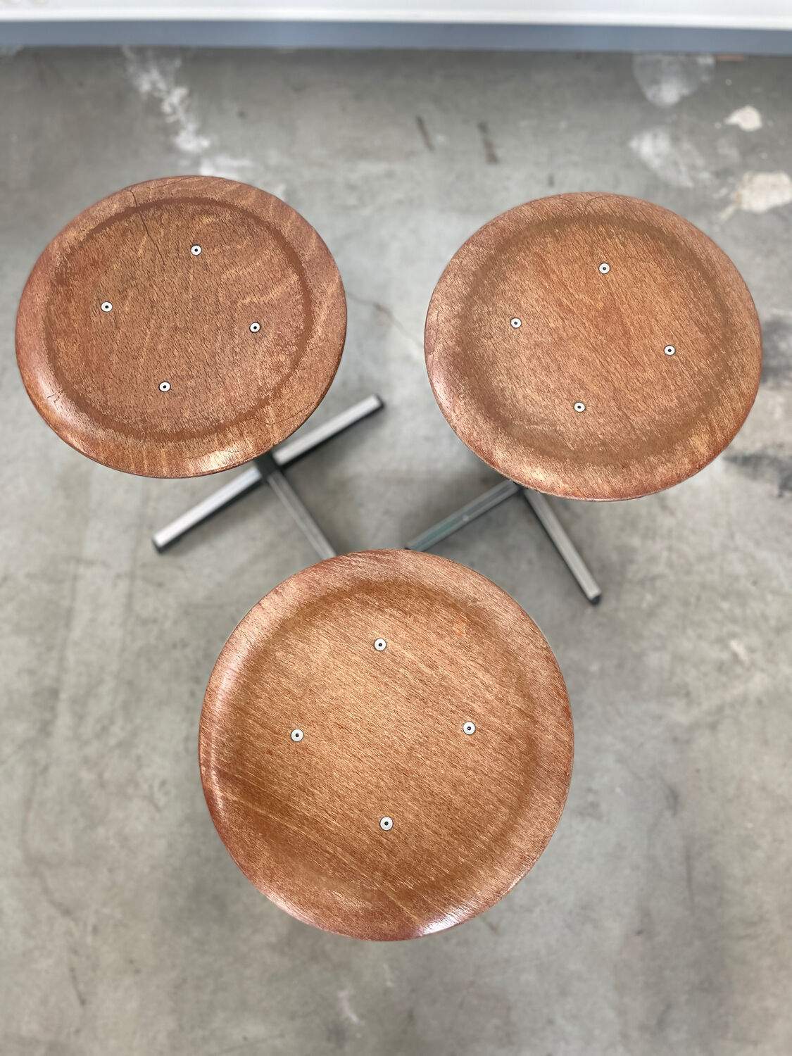 Vintage wooden stools