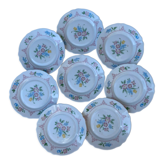 Arcopal flower dessert plates
