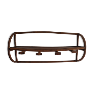Rattan wall coat holder