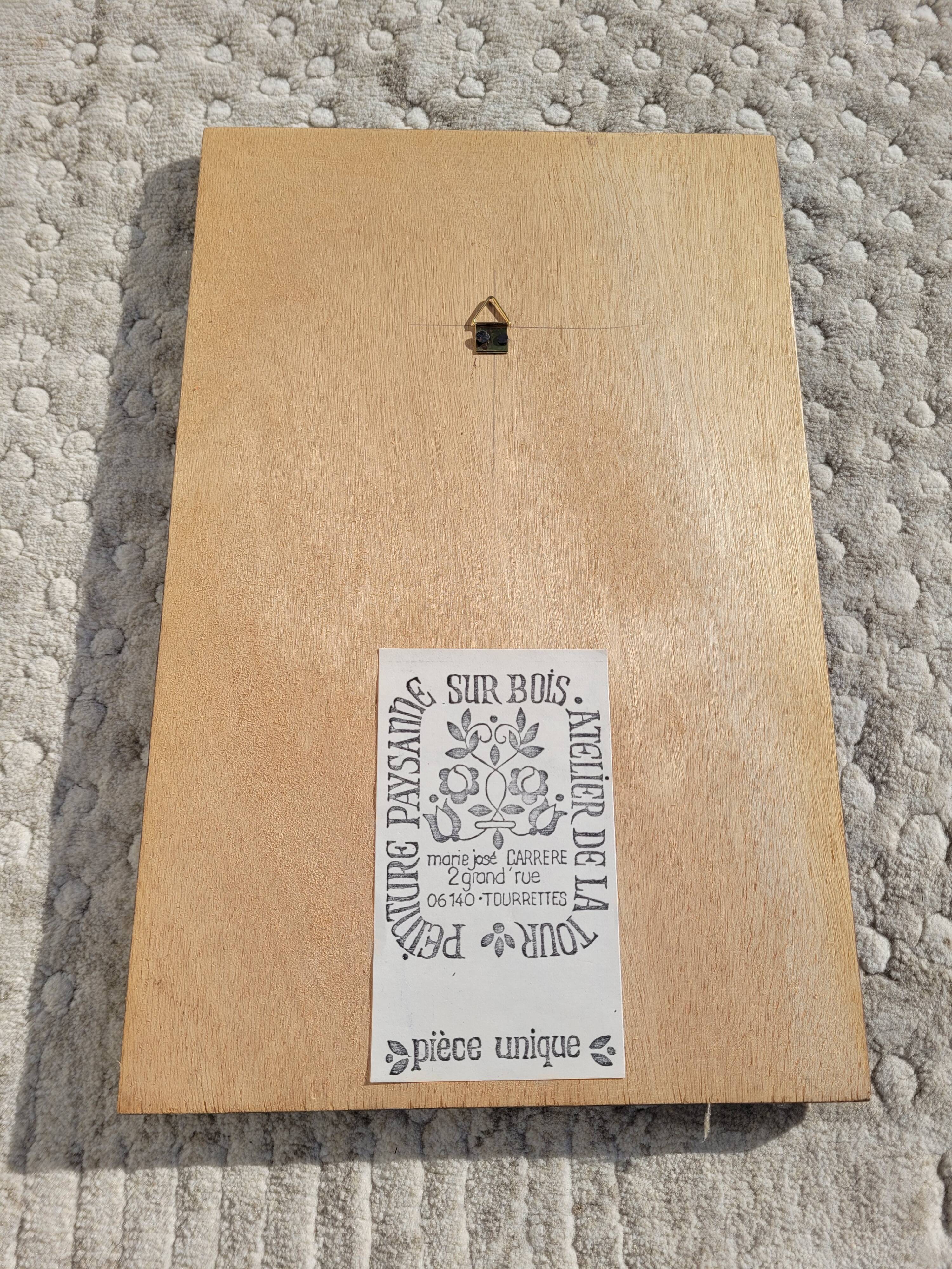 Mirror painted wood workshop of the tower