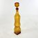 Amber yellow Genie bottle in Empoli glass, Italy, Mid Century