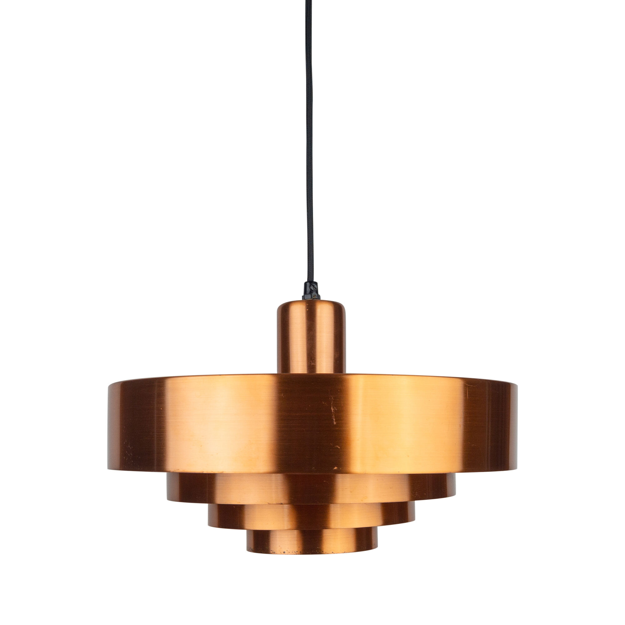 Danish vintage pendant lamp Roulet by Jo Hammerborg, Fog og Morup, 1963