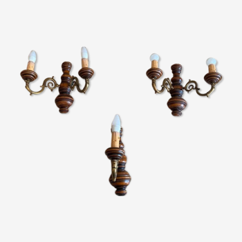 Wall lamps, set of 3