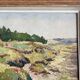 Ernest Biraud Old watercolor painting framed landscape