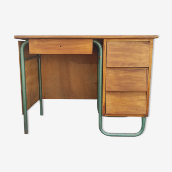 Bureau de maître vintage Stella métal et bois