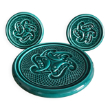 Trivet and two bottle coasters