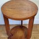 Guéridon en bois blond de style art déco