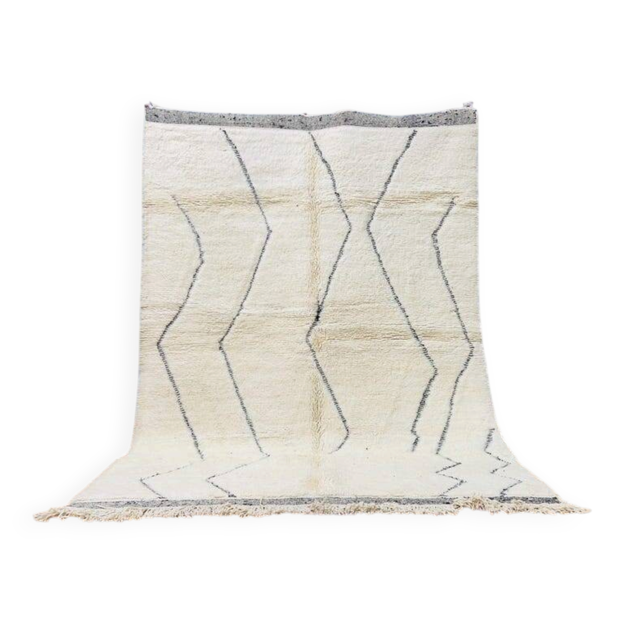 Large traditional handwoven Azilal Berber rug, size 3/4 m.