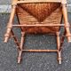 Chaise d'angle bois tourné assise paille