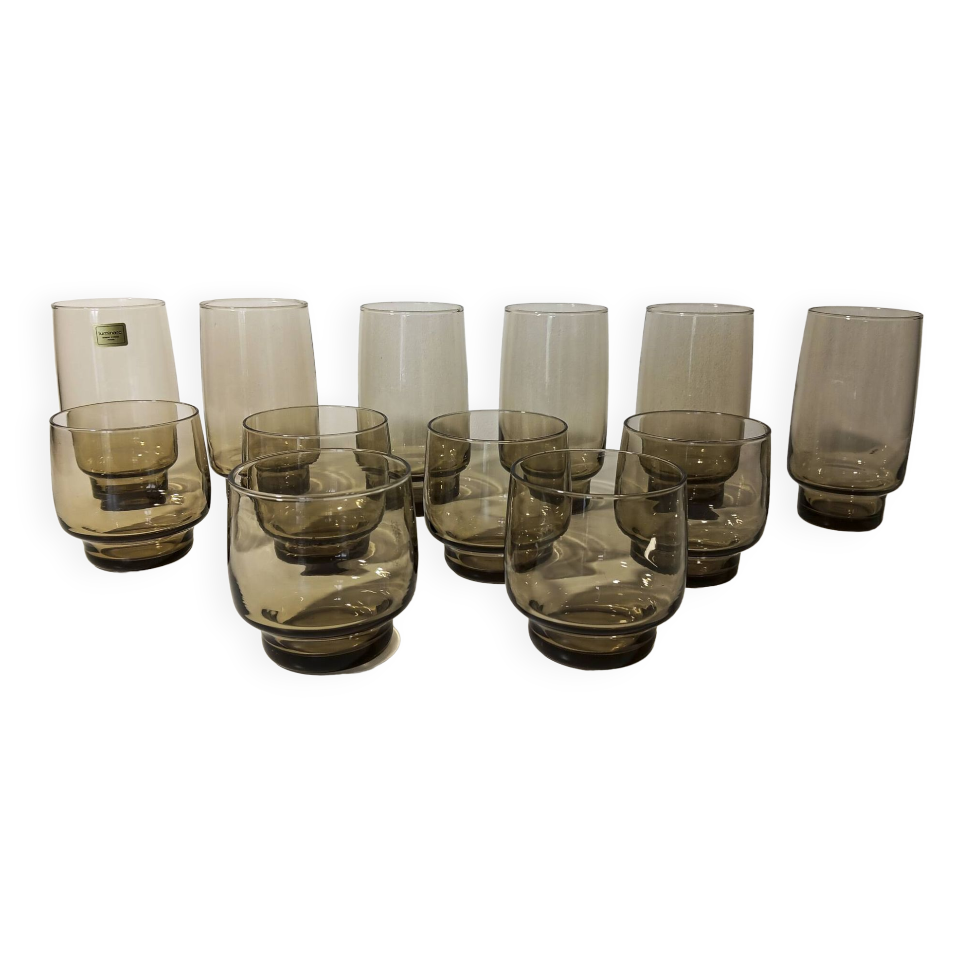 6 Gobelets Forme Haute 33 Cl Cristal D’Arques - Mr Scandinave