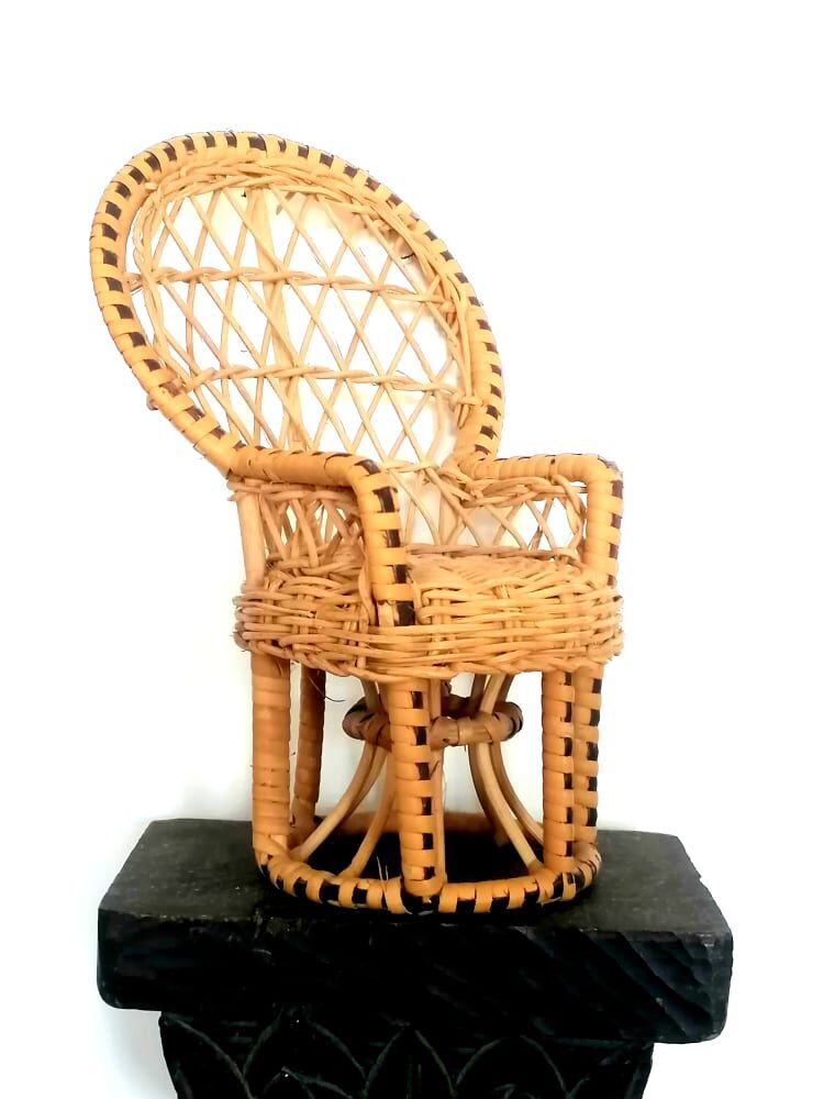 Emmanuelle armchair in miniature rattan
