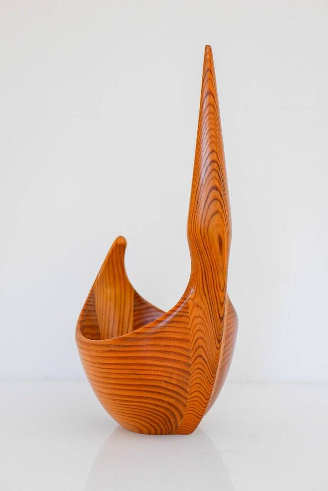 Vintage Swedish wooden bowl by Johnny Mattsson, 1959