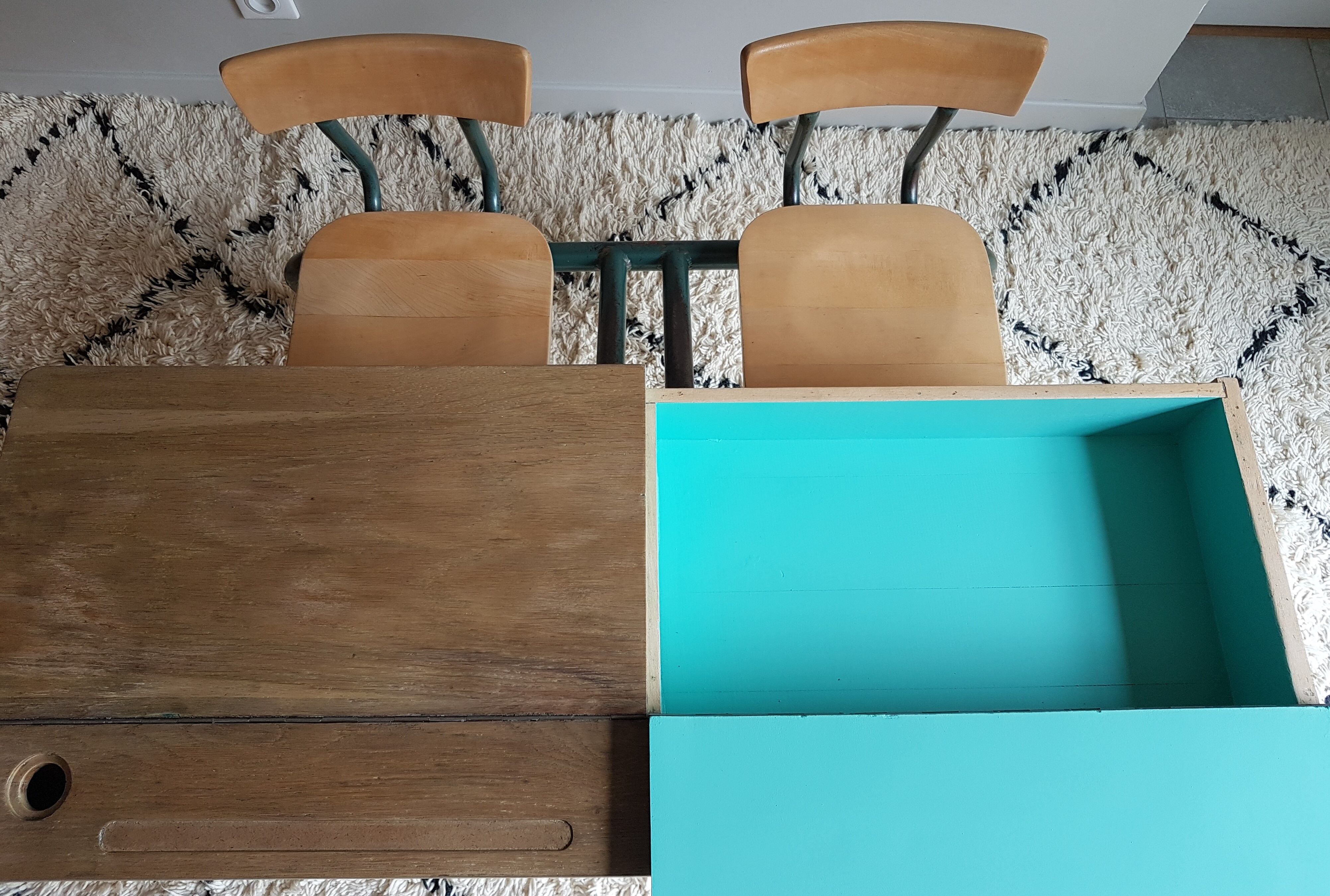 Double school desk Stella renovated