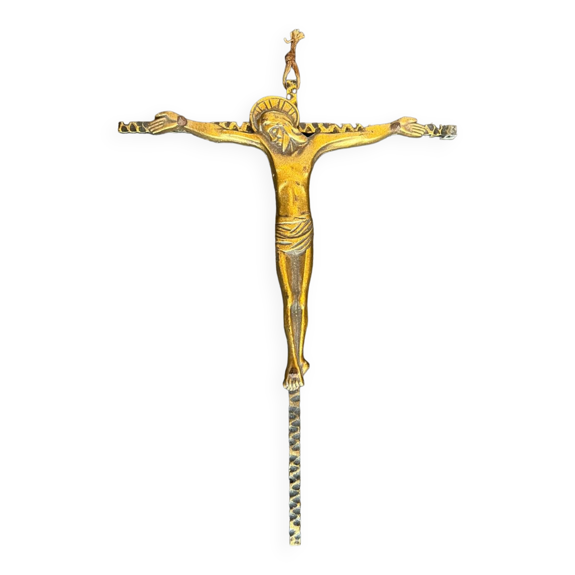 Gilded bronze crucifix
