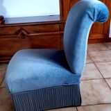 Paire de fauteuils crapaud et prince