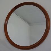 Large teak mirror by Bernhard Pedersen for Viby J. Møbelfabrik, Denmark, 1960s.