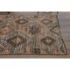 Vintage Turkish Oushak Handmade Wool Cotton Orange Runner Rug 107x290