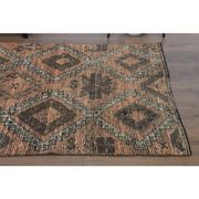 Vintage Turkish Oushak Handmade Wool Cotton Orange Runner Rug 107x290