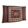 Rectangular folk rug from North Africa with a dominant red colour, 1970s.