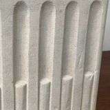 White stone lamp base