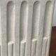 White stone lamp base