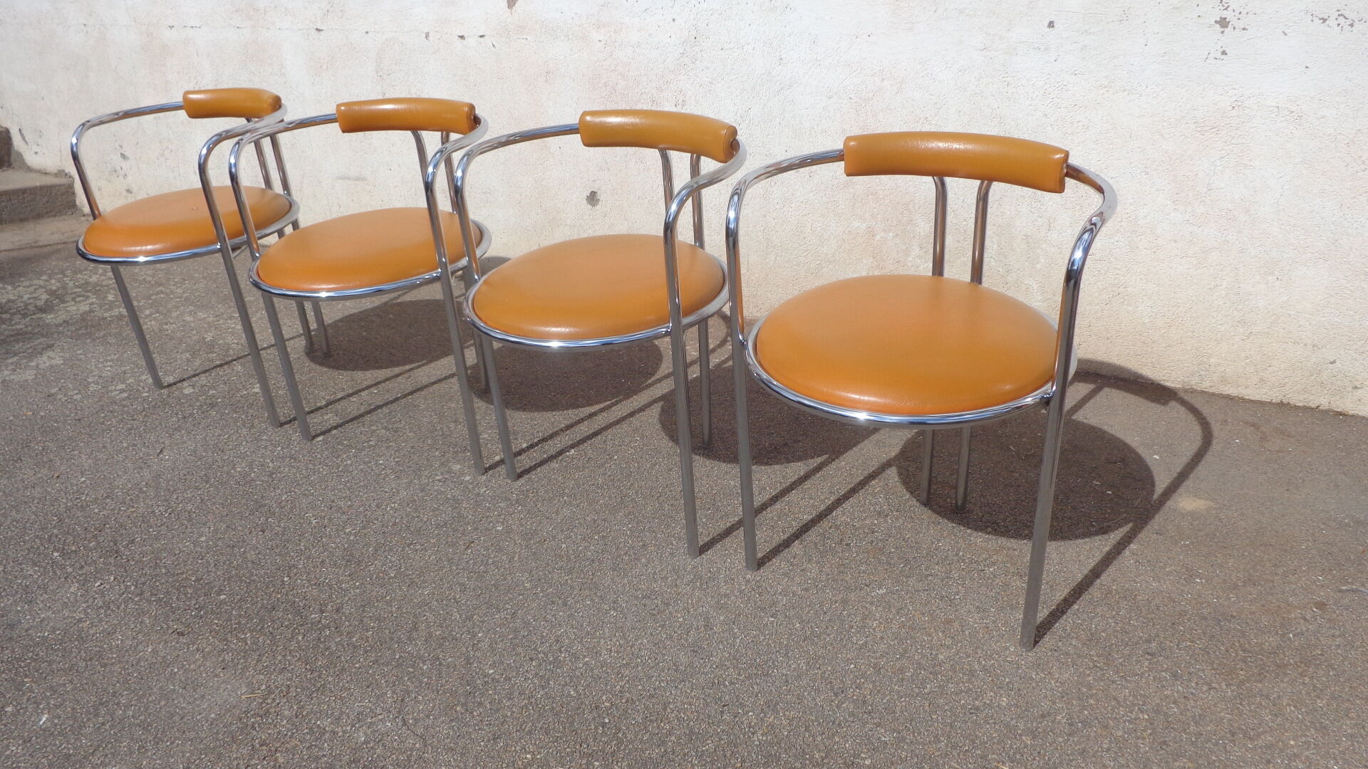 Vintage orange chairs