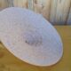 Large glass suspension basin clichy rose art deco