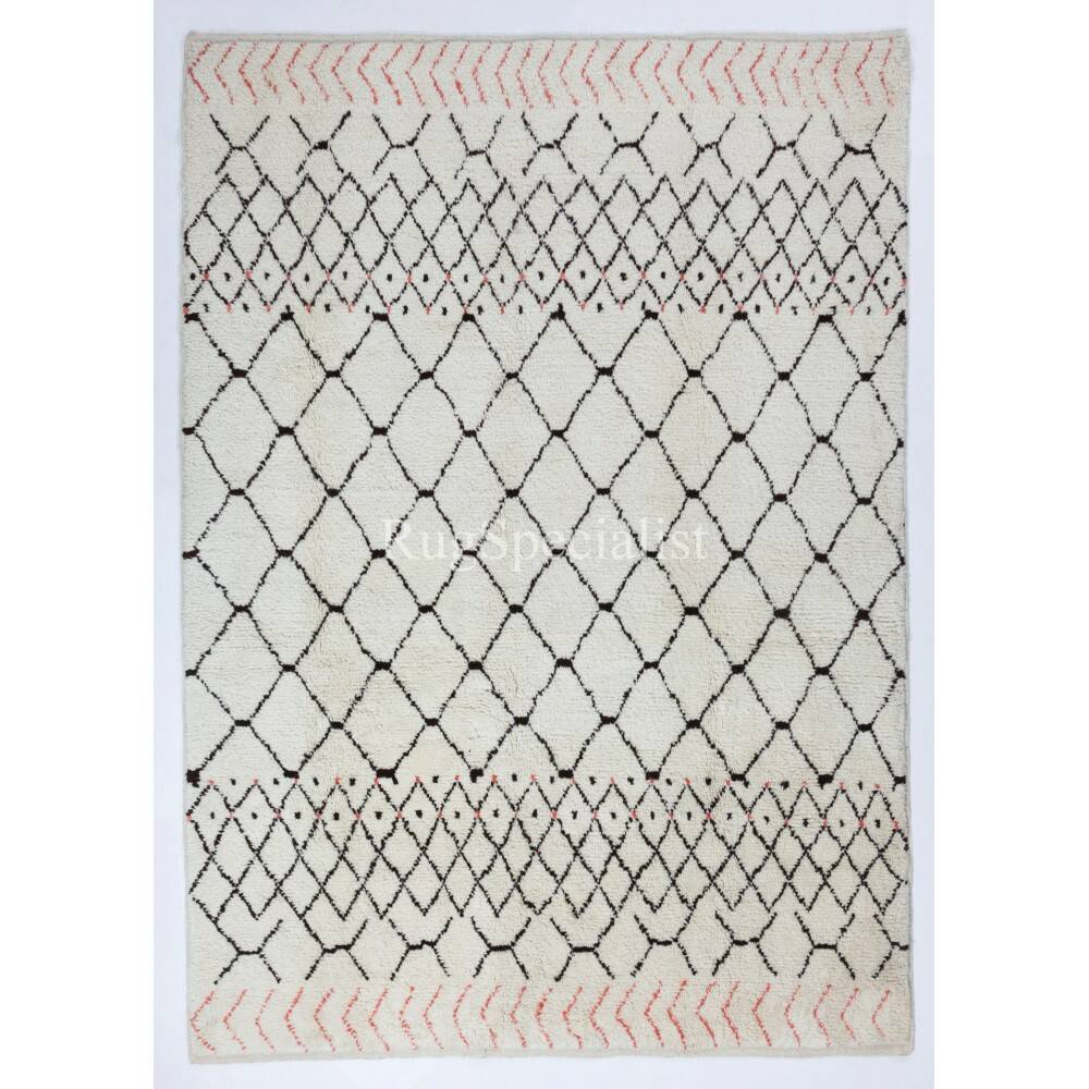Hand-knotted Moroccan Berber Style Tulu Rug Made of Wool. Custom Options Available
