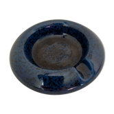 Vintage blue ashtray signed