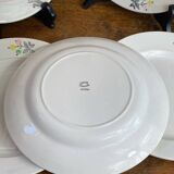 Dessert plate in porcelain, Gien