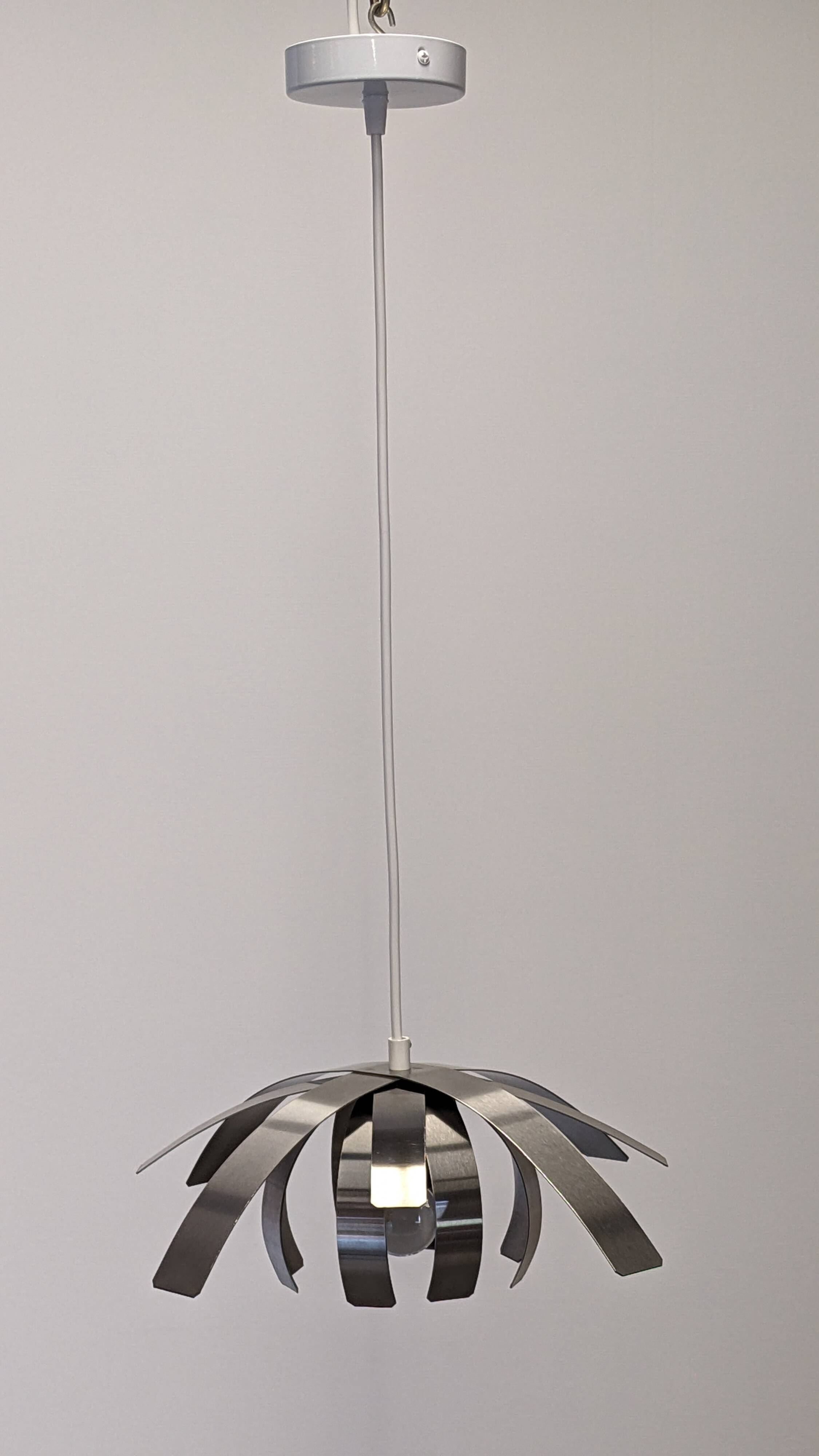 Space Age "Flower" pendant light by Jocelyne Trocmé for Oxar France circa 1970