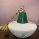 60s glass pendant light