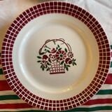 Set of 9 Badonviller plates