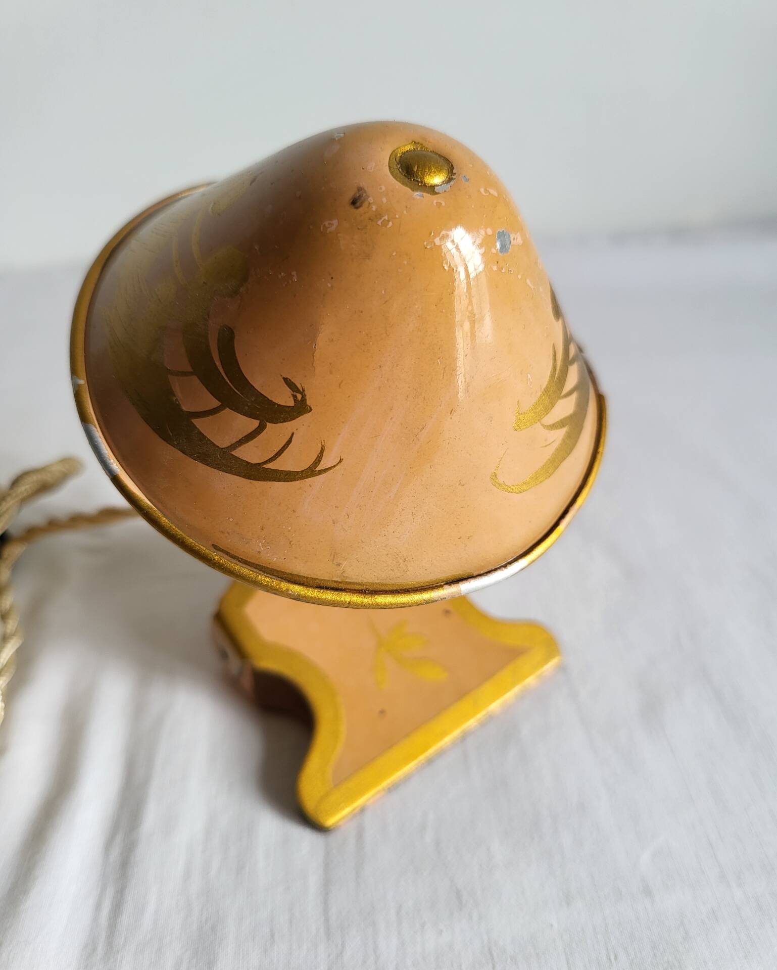 Ancienne Lampe à Pince Champignon Tole Vintage