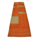 Couverture kilim vintage orange et verte, référence 3857