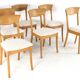 Ensemble de 6 chaises Juul Kristensen pour JK Denmark - design danois