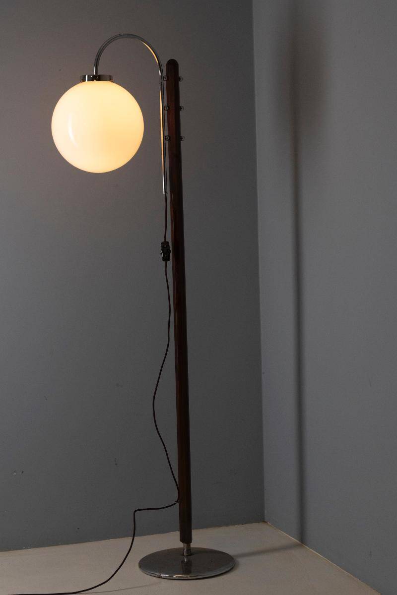 Standard lamp, Jindřich Halabala, 1930s–1940s, Czechoslovakia
