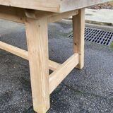 Georges Robert farmhouse table 1960 renovated in raw solid pine 200cm