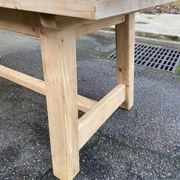 Table de ferme Georges Robert 1960 rénovée en pin massif brut 200cm