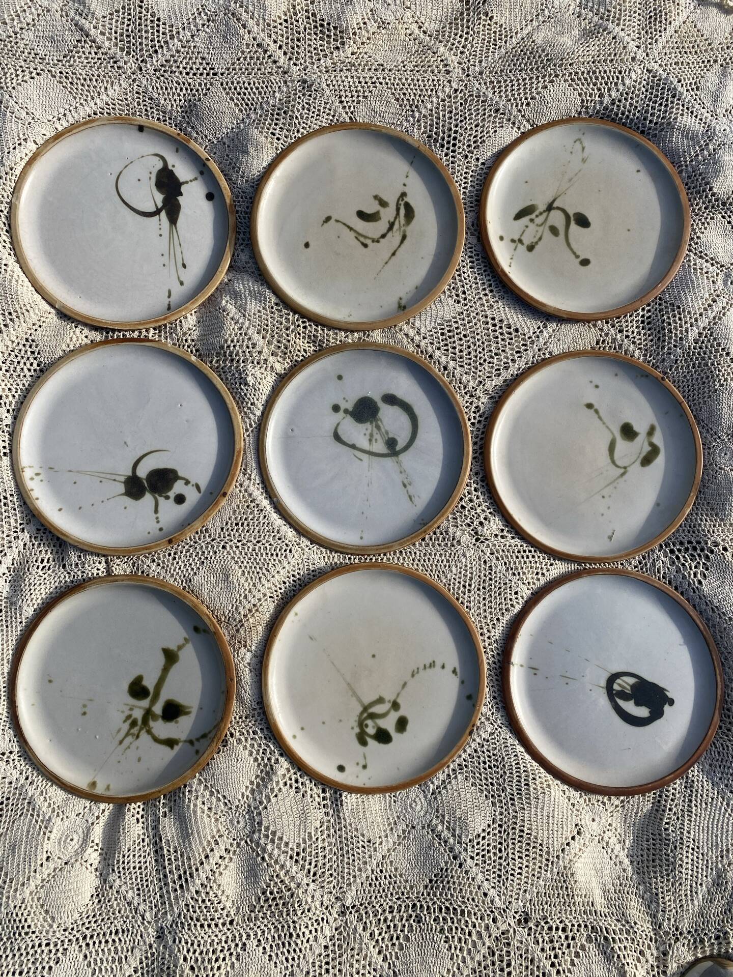 Madeleine Brault pottery service La Colombe 1960s