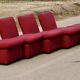 5-seater modular sofa, France, late 1970s.