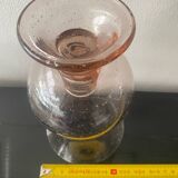 Blown bubble glass tea light holder