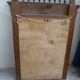 Large mirror beveled Henri II style varnished and carved wooden 128 x 92 cm