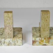 Pair of Marble Bookends from the Art Deco period