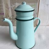 Mint enamelled coffee maker