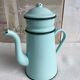 Mint enamelled coffee maker