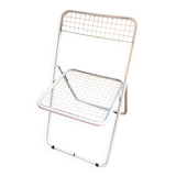 Chaise pliante "Ted Ned" en métal blanc par Niels Gammelgaard pour IKEA, années 1980
