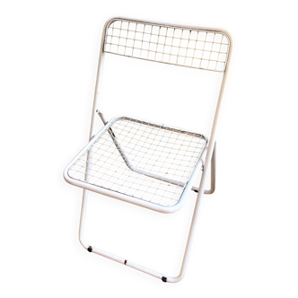 Chaise pliante "Ted Ned" en métal blanc par Niels Gammelgaard pour IKEA, années 1980