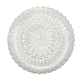 Plafonnier en verre holophane - Ø 24,5 cm